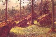 Albert Bierstadt Wooded Landscape oil painting on canvas